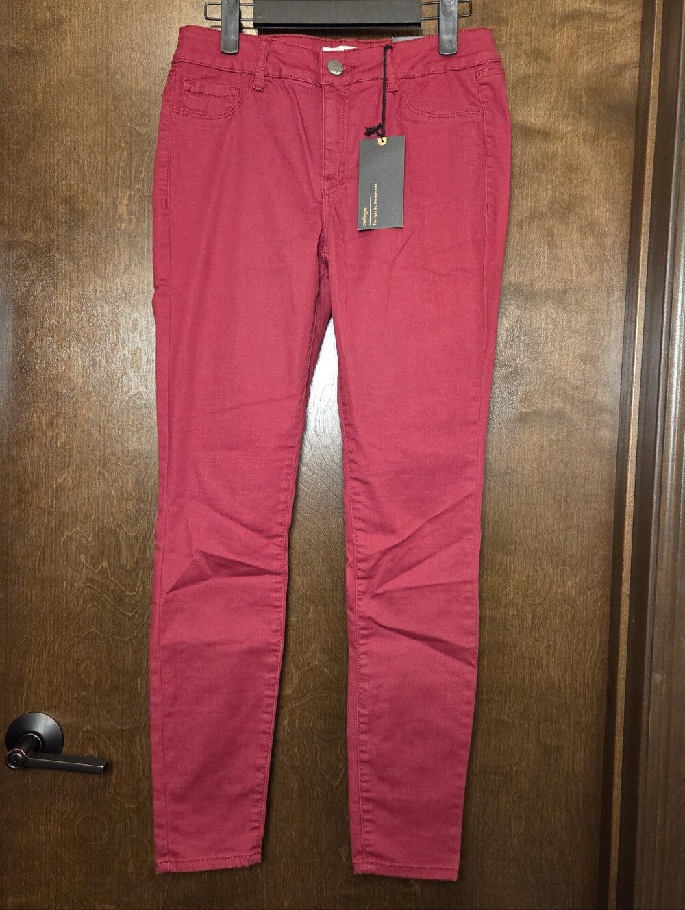 refuge Dark Red Skinny Jeans NWT